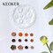 4 Pieces flower & Leaf Polymer Clay Molds for Jewelry Making, Daisy Miniature Clay Molds, Polymer Clay Molds for Polymer Clay Earrings Decoration (Mini Flower & Leaf)